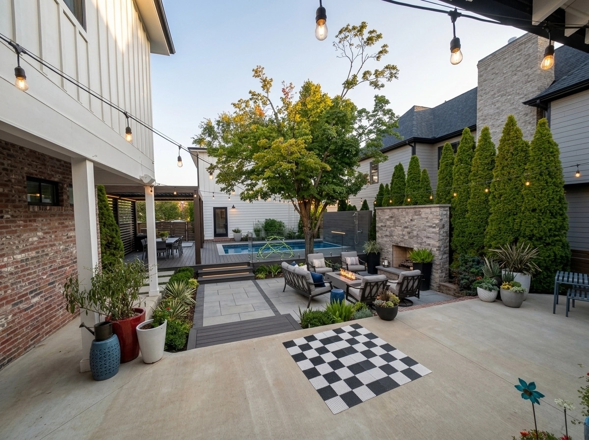Landscape design in Contemporary Yard style — Yard by GenRoom AI
