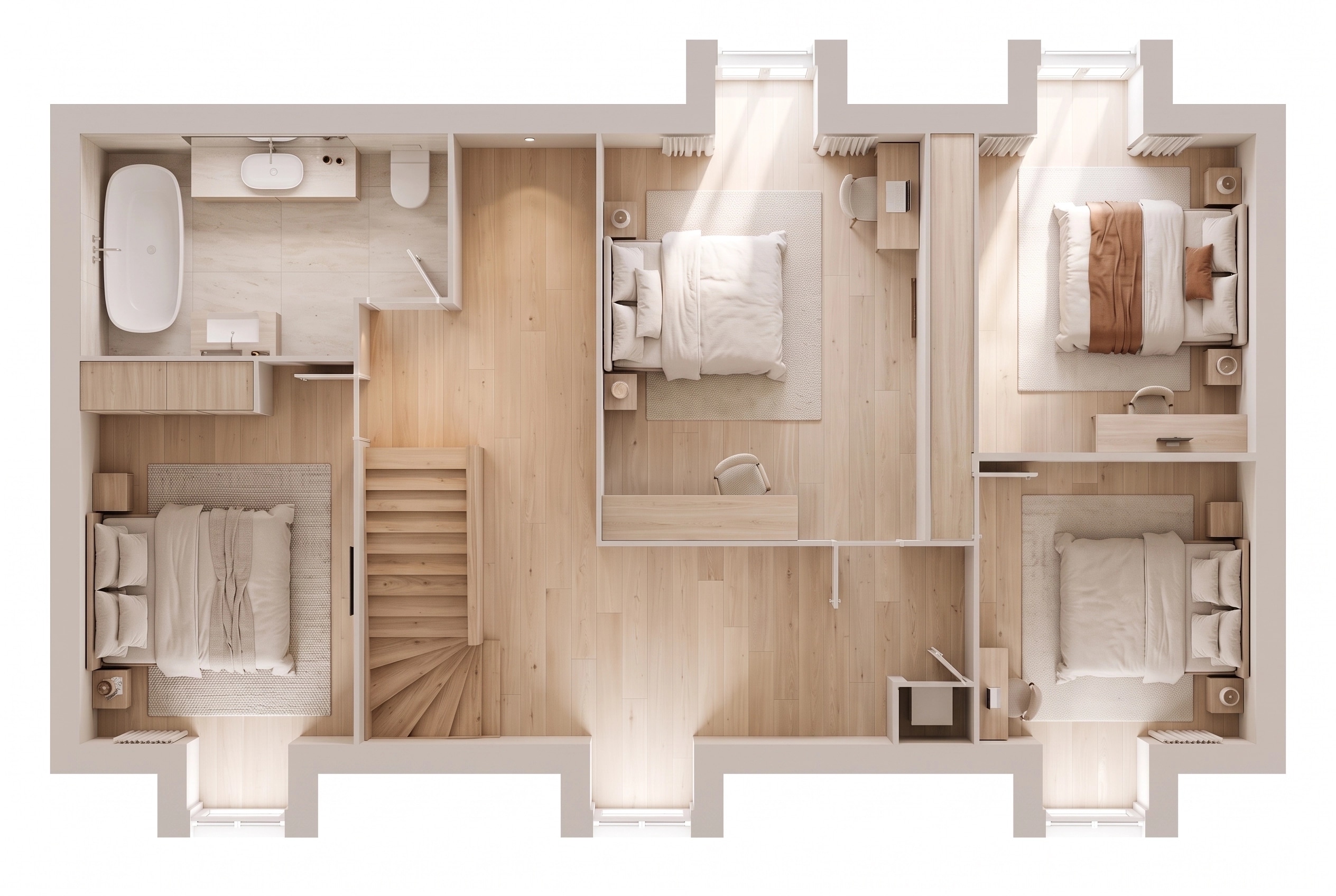 Interior design in Minimalism style — Living Room by GenRoom AI