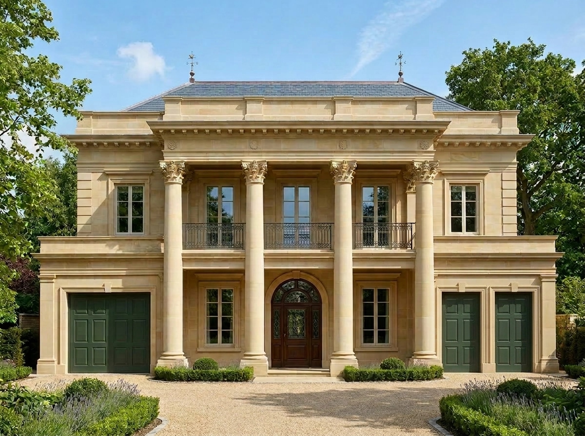 Facade design in Neoclassic Facade style — Facade by GenRoom AI