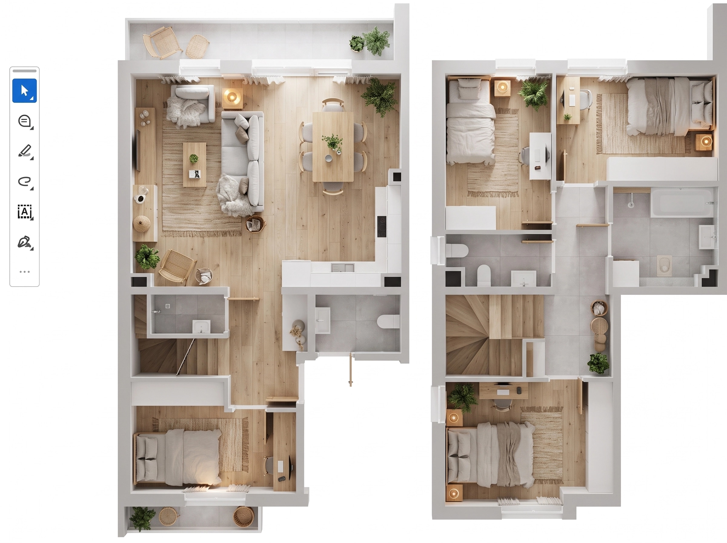 Scandinavian Living Room design — interior photo by GenRoom AI