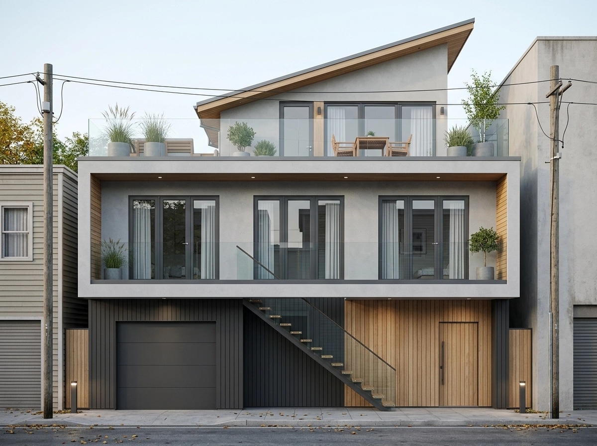 Scandinavian Facade Facade design — facade photo by GenRoom AI