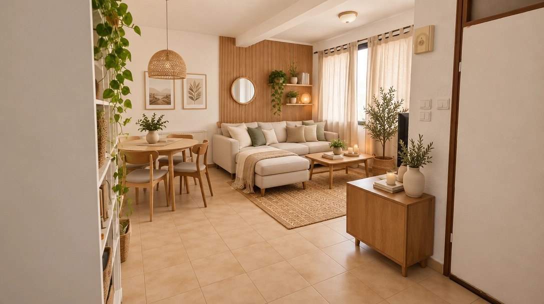 Interior design in Scandinavian style — Living Room by GenRoom AI