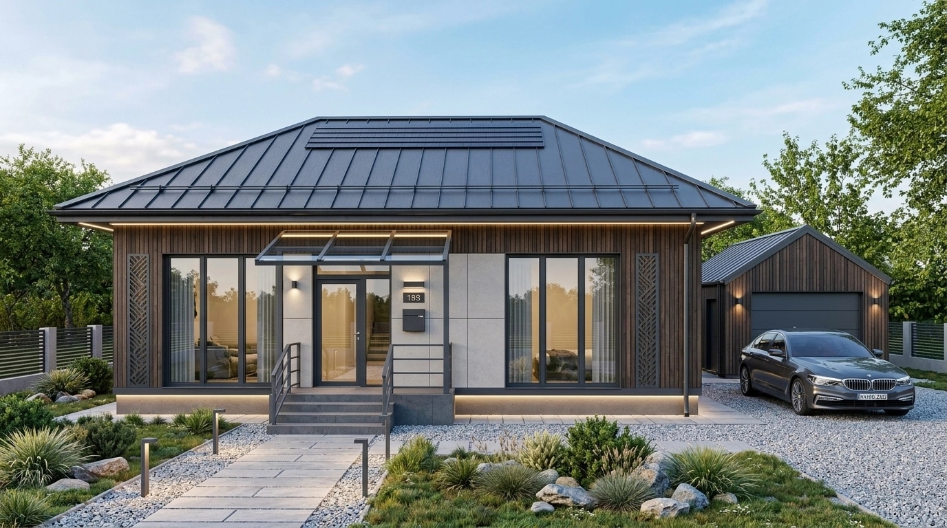 Facade design in Barnhouse Facade style — Facade by GenRoom AI