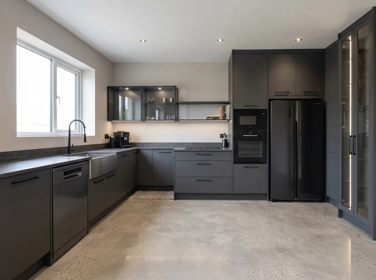 Kitchen interior in Contemporary style — photo by GenRoom AI