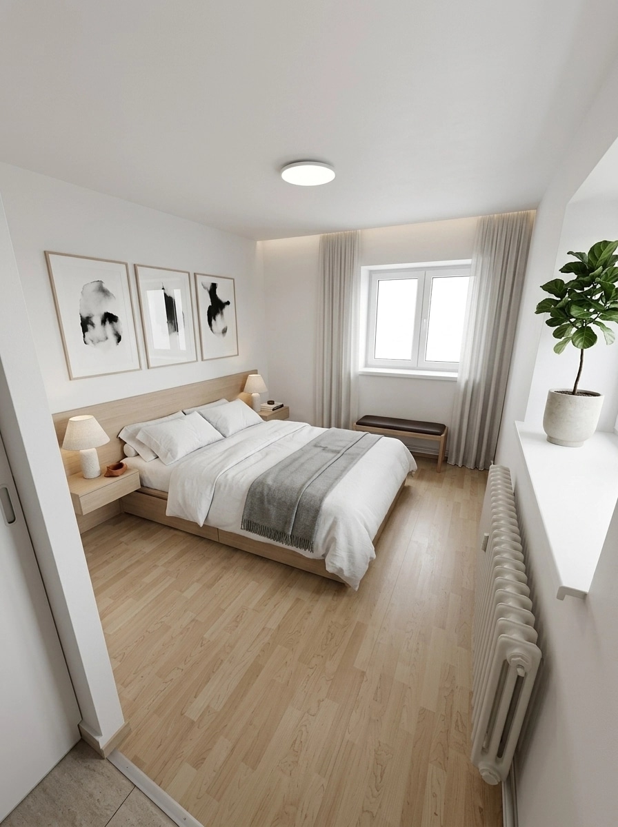 Minimalism Bedroom design — interior photo by GenRoom AI
