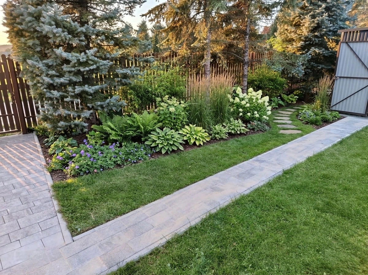 Landscape design in Eco Natural Garden style — Yard by GenRoom AI