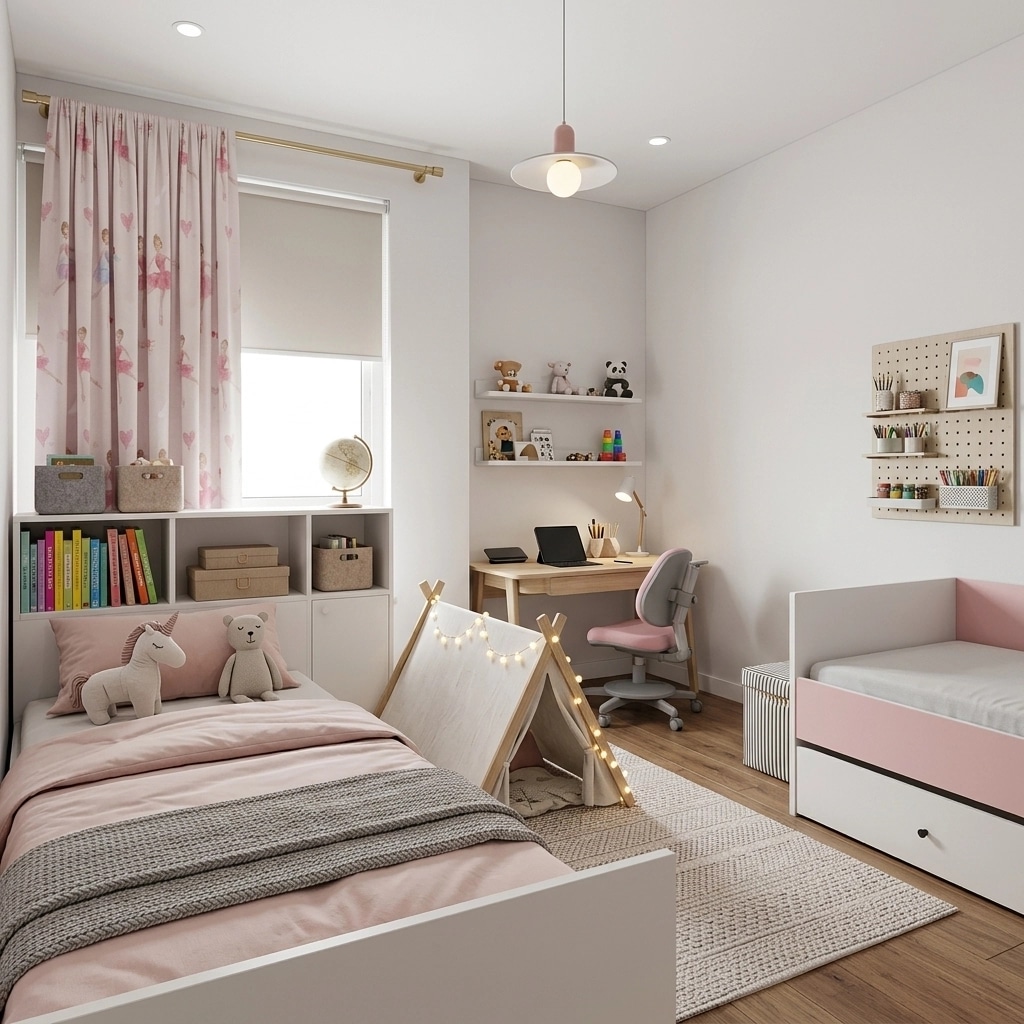 Contemporary Quarto Infantil design — interior photo by GenRoom AI