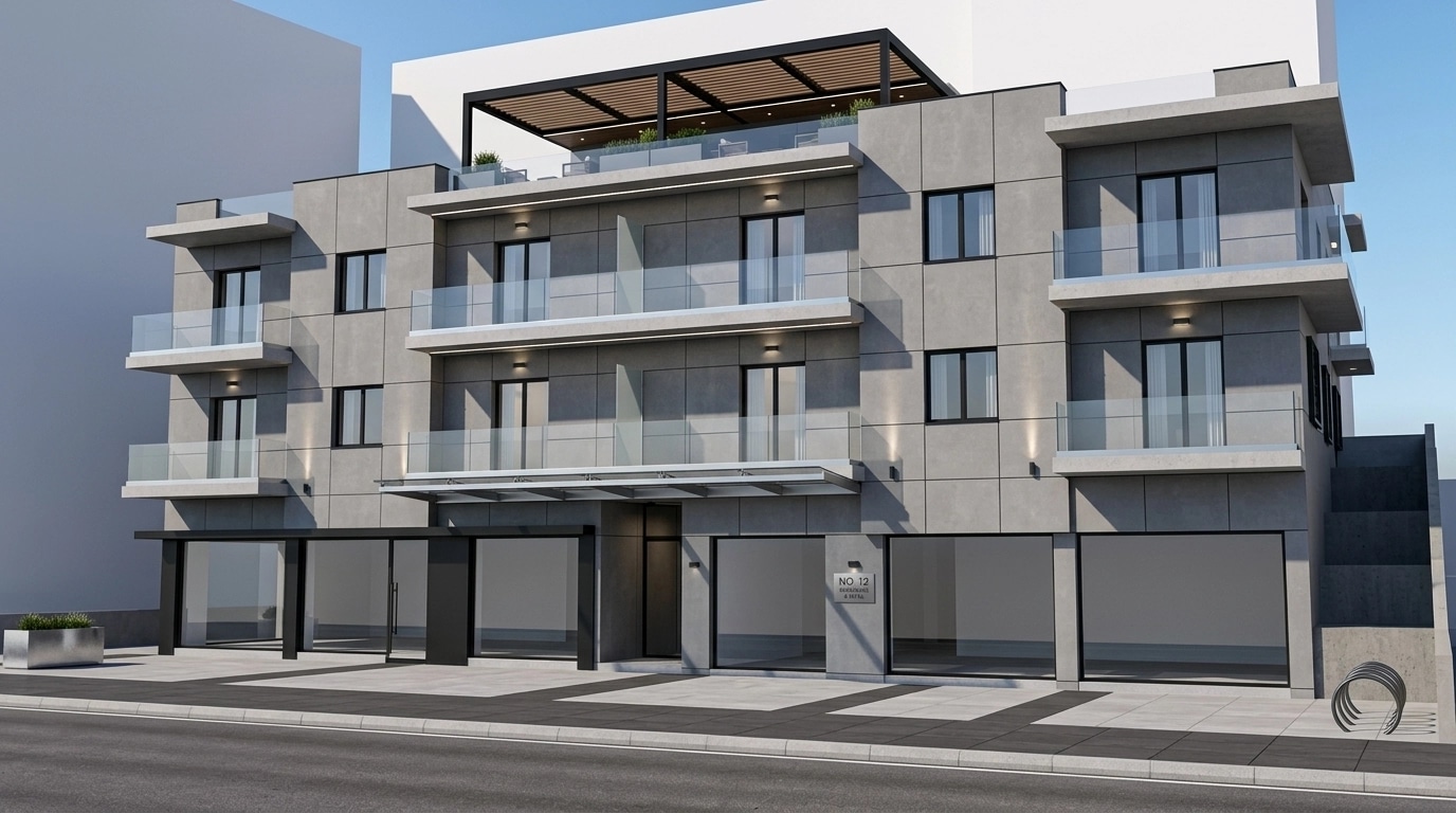 Minimalist Facade Facade design — facade photo by GenRoom AI