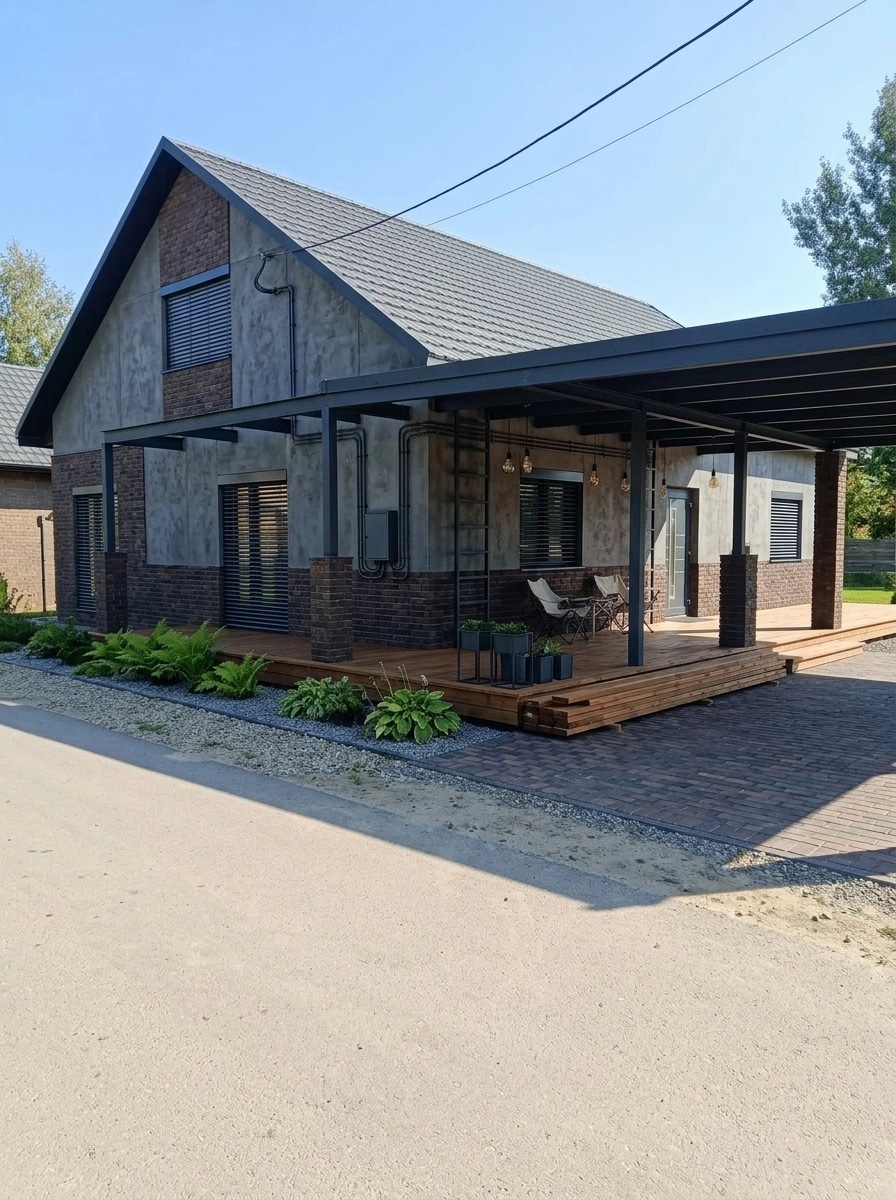 Facade design in Loft Facade style — Facade by GenRoom AI