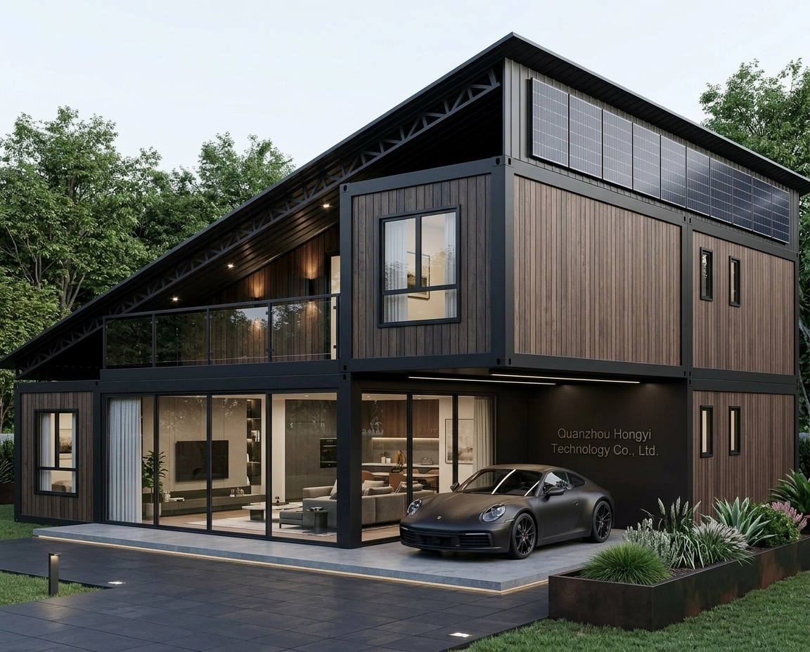 Facade design in Blacktec Facade style — Facade by GenRoom AI