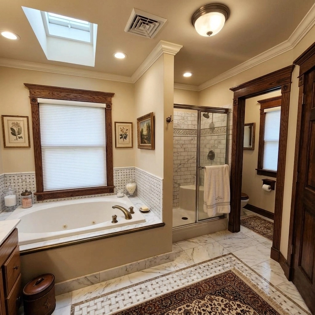 Classic Bathroom design — interior photo by GenRoom AI