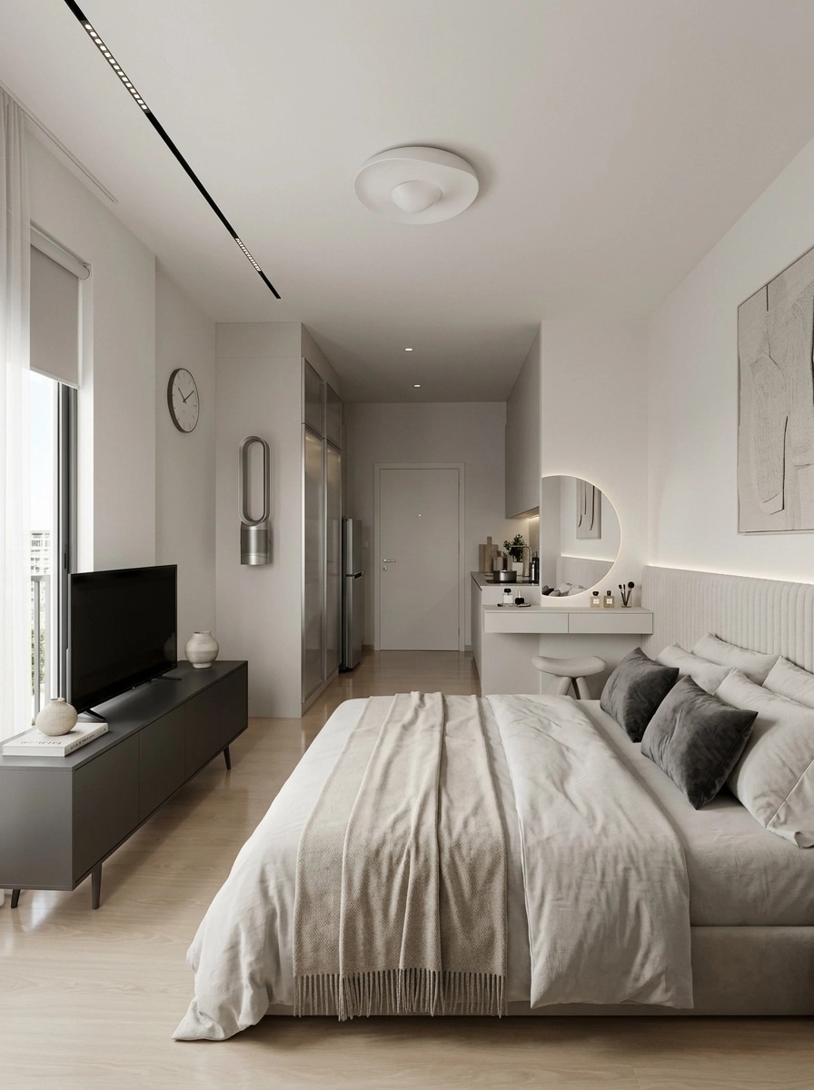 Minimalism Bedroom design — interior photo by GenRoom AI