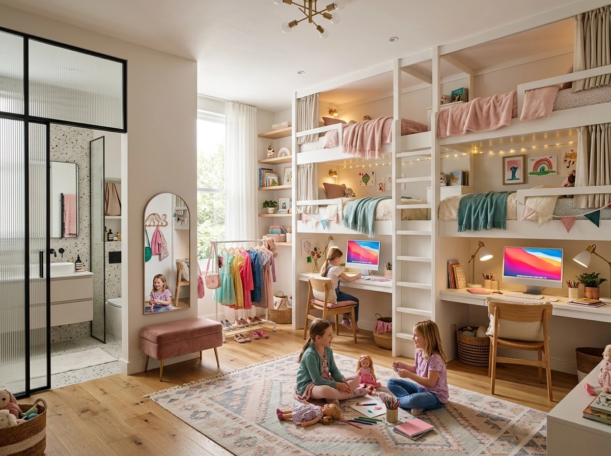 Contemporary Quarto Infantil design — interior photo by GenRoom AI