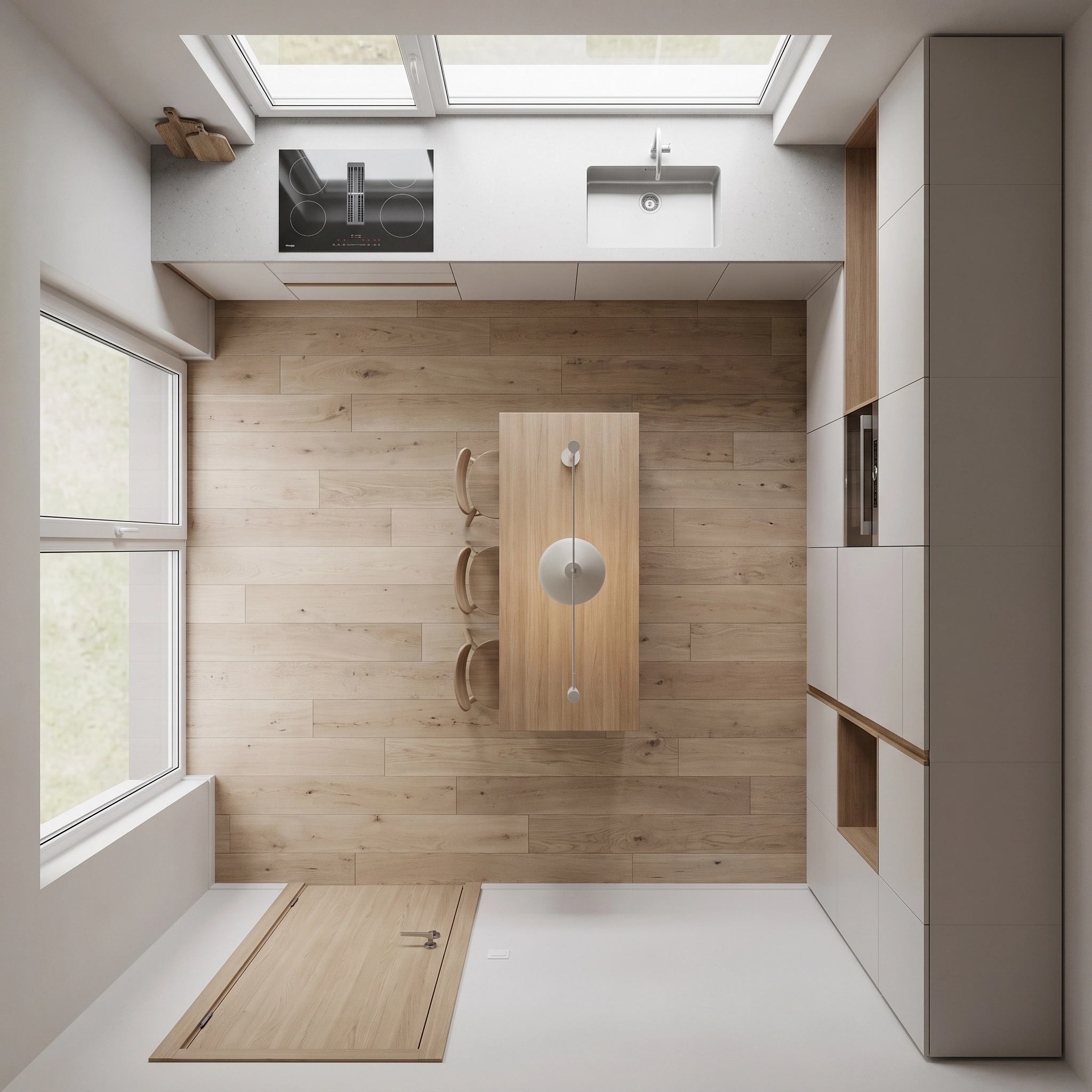 Interior design in Minimalism style — Living Room by GenRoom AI