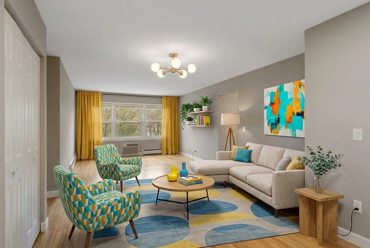 Interior design in Contemporary style — Living Room by GenRoom AI