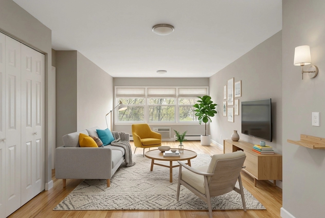 Interior design in Scandinavian style — Living Room by GenRoom AI