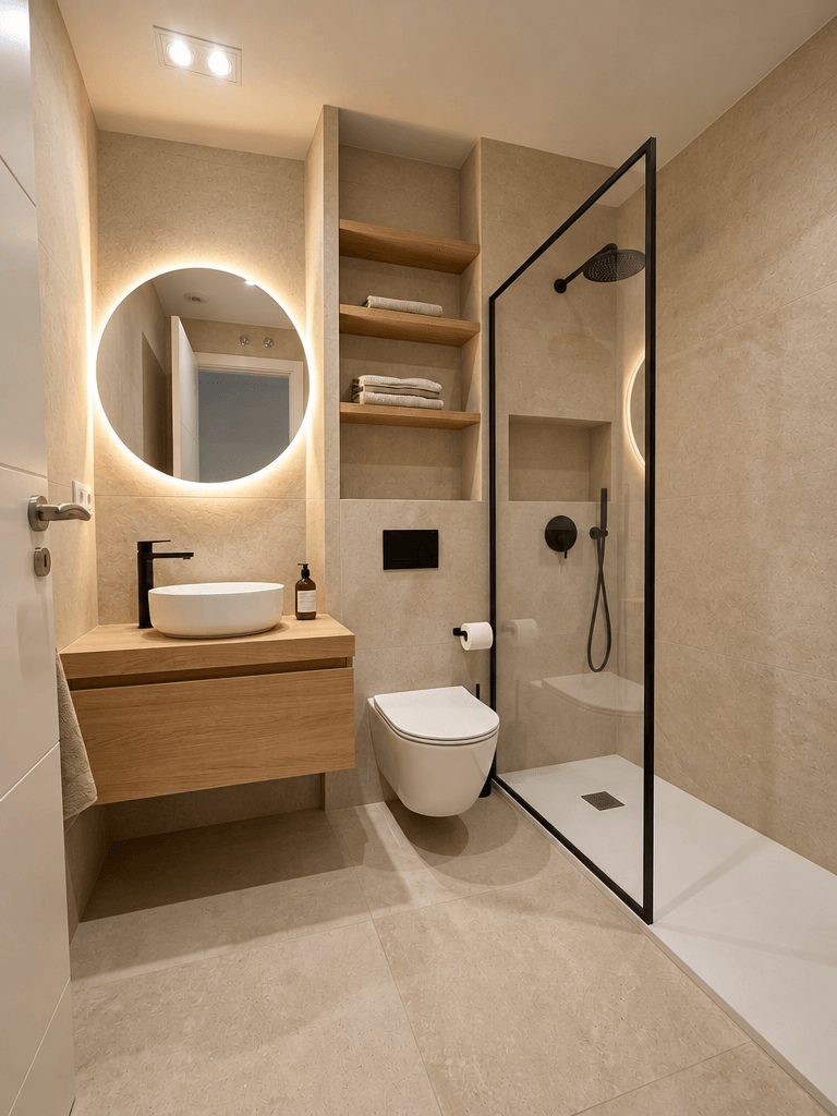 Bathroom interior in no_style style — photo by GenRoom AI