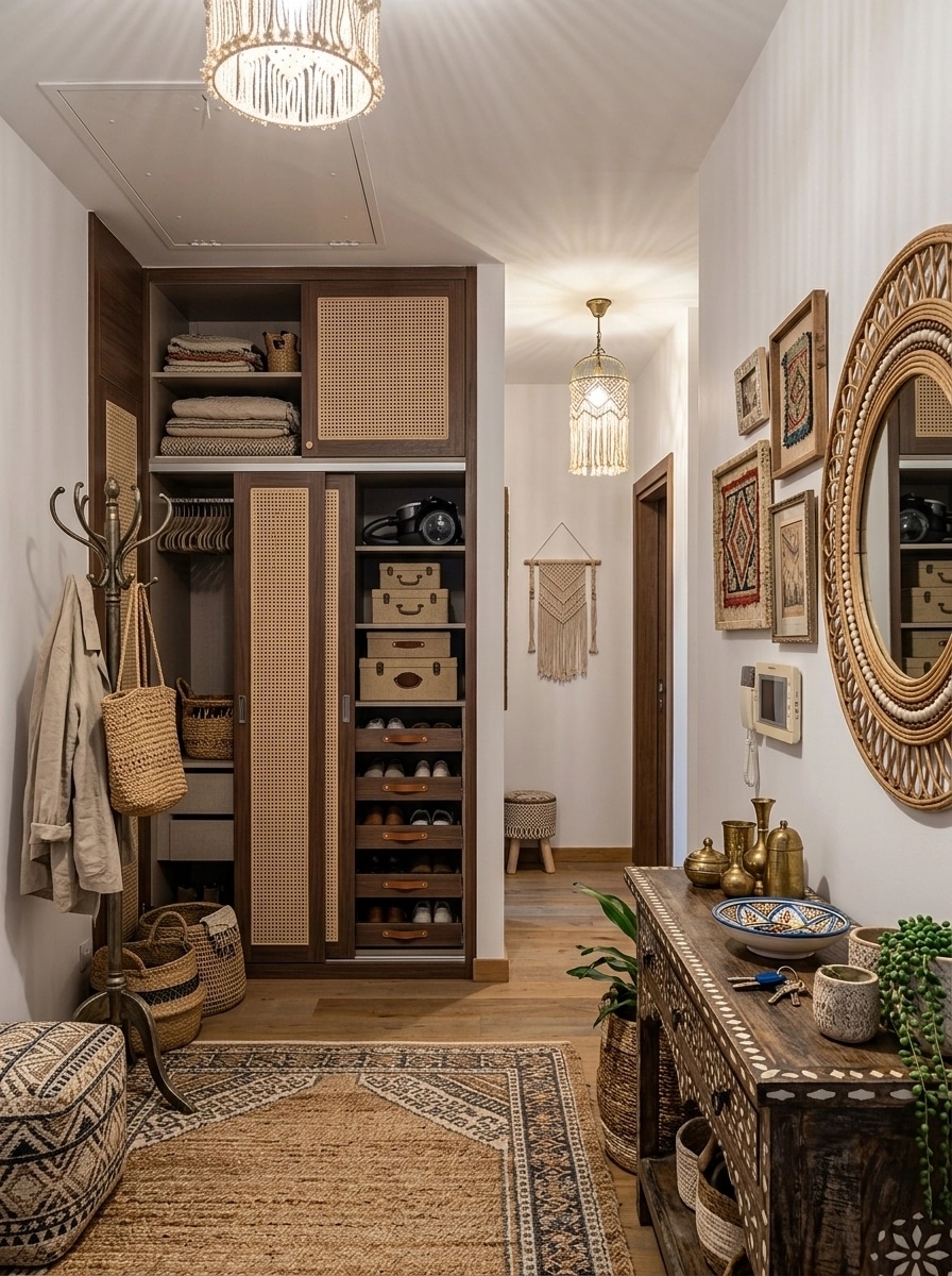 Interior design in Bohemian style — Hallway by GenRoom AI