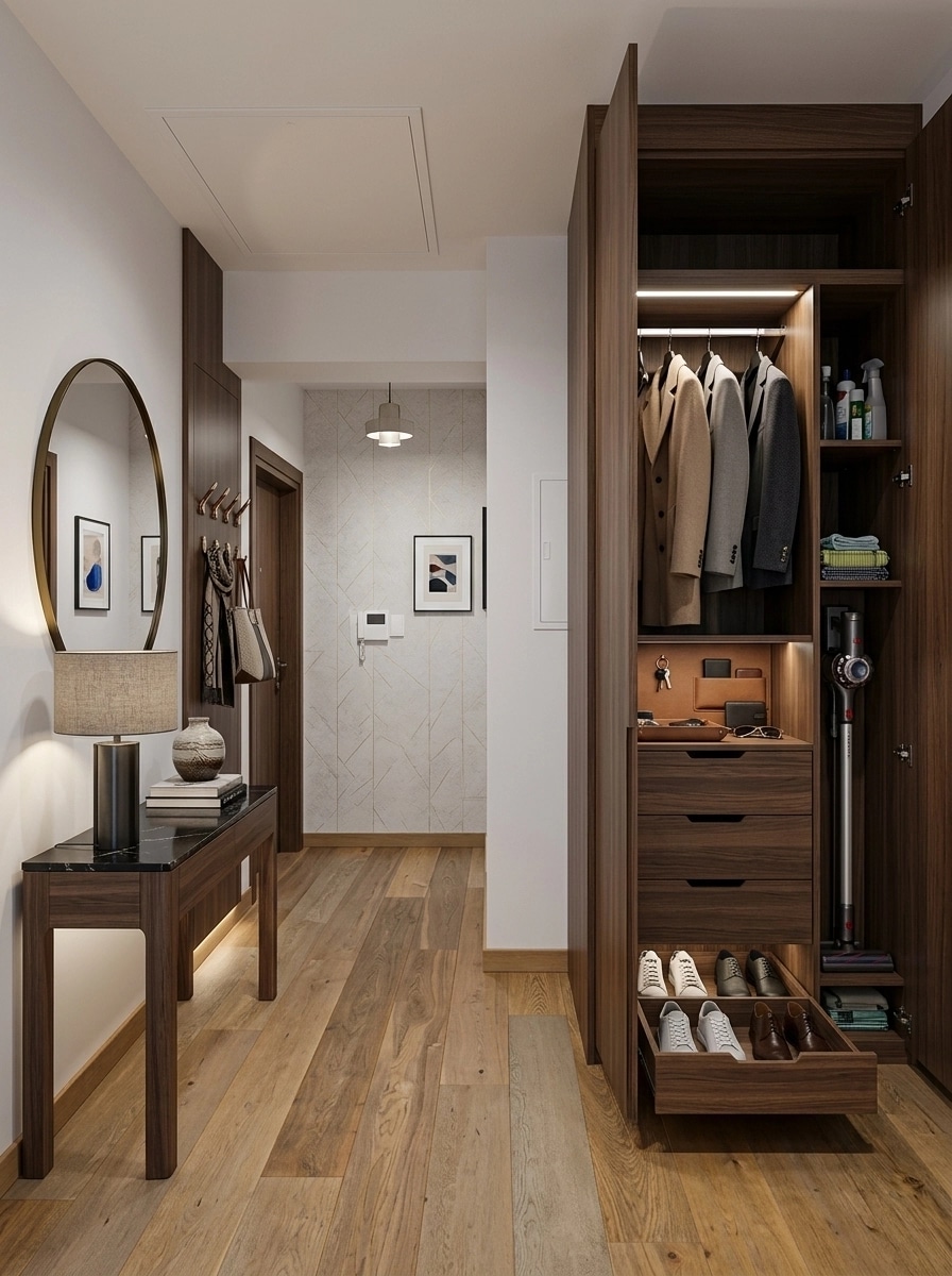 Contemporary Hallway design — interior photo by GenRoom AI
