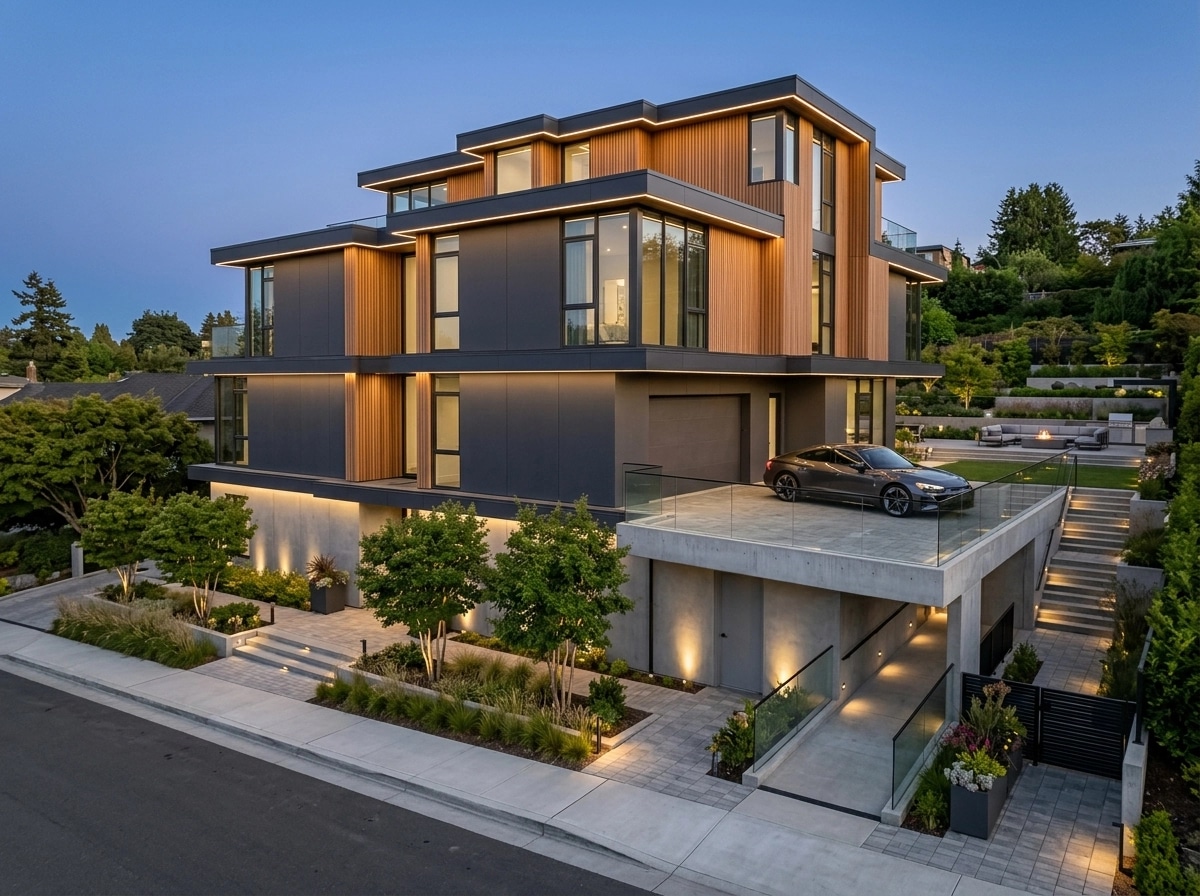 Contemporary Facade Facade design — facade photo by GenRoom AI