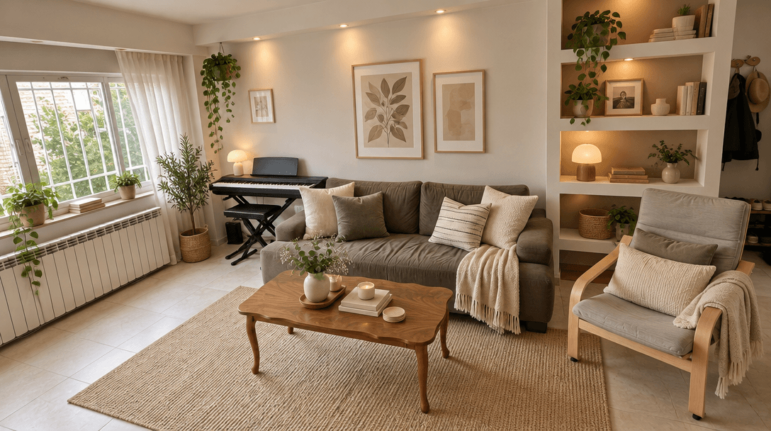 Interior design in Scandinavian style — Living Room by GenRoom AI