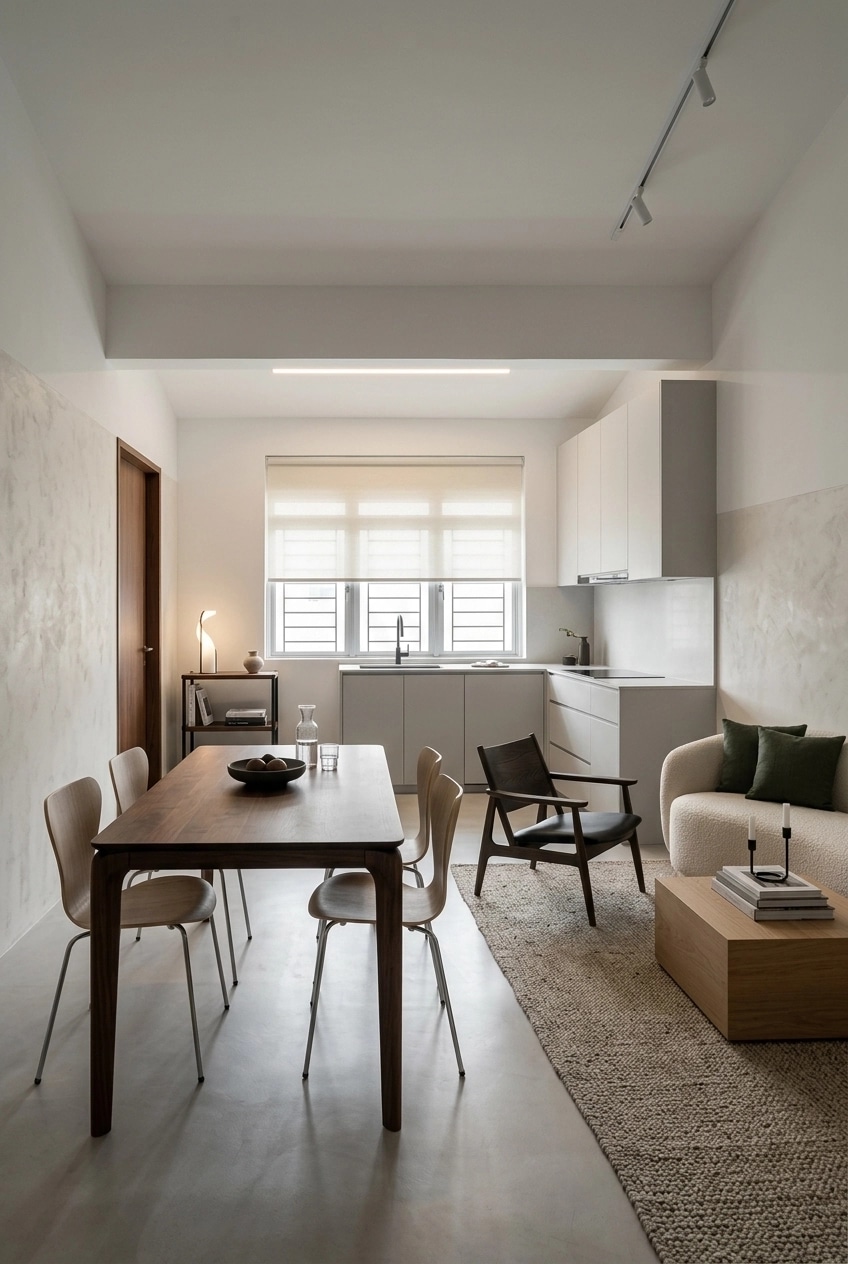 Minimalism Living Room design — interior photo by GenRoom AI