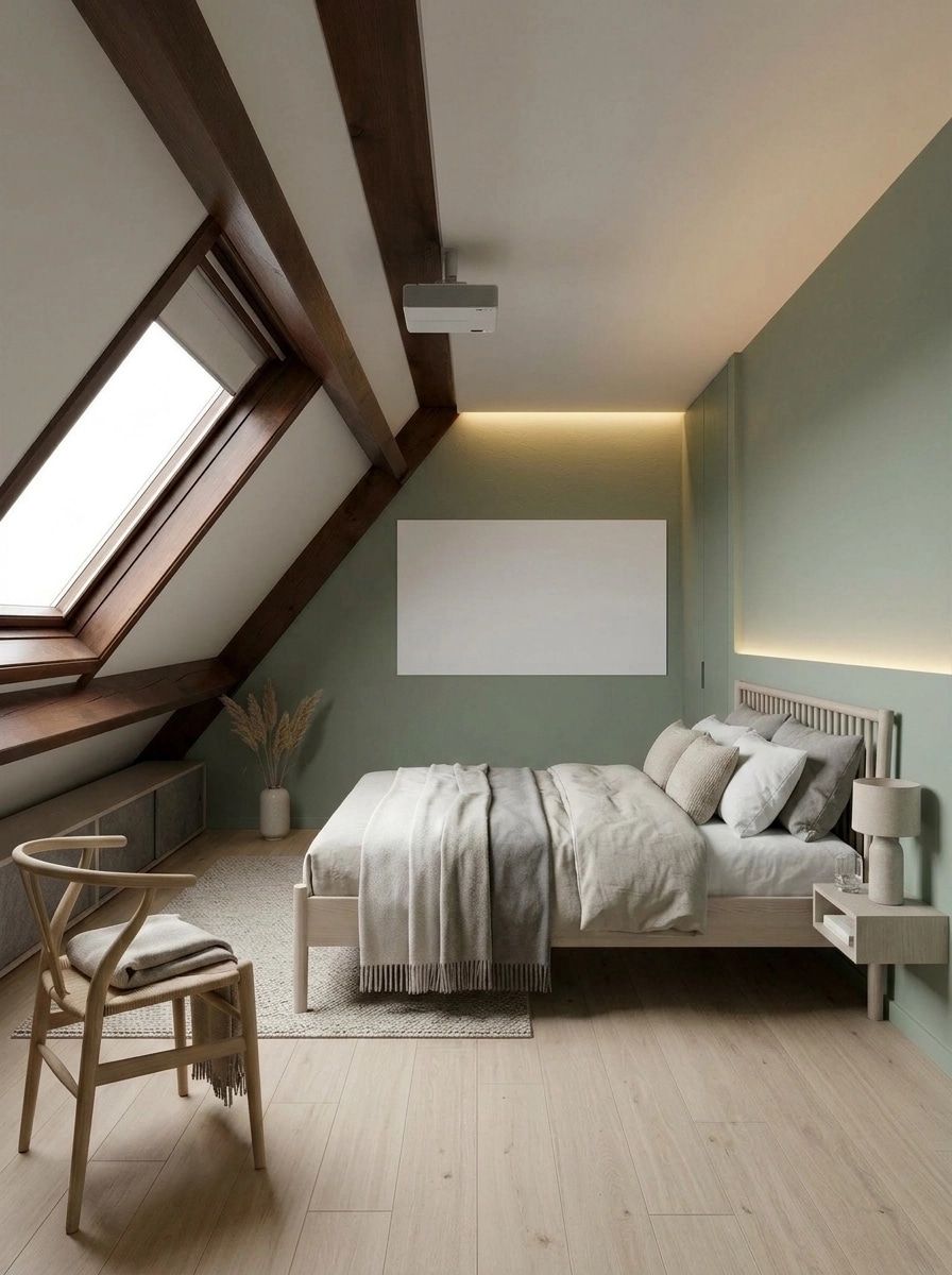 Contemporary Bedroom design — interior photo by GenRoom AI