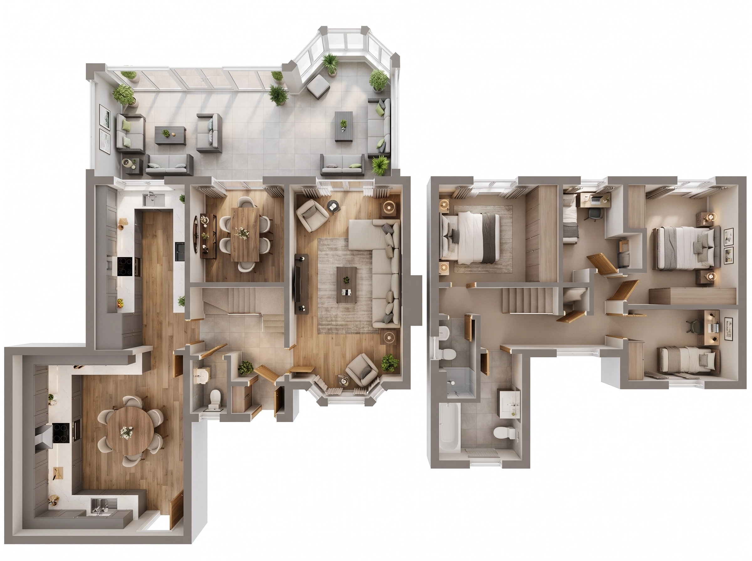 Interior design in Contemporary style — Living Room by GenRoom AI