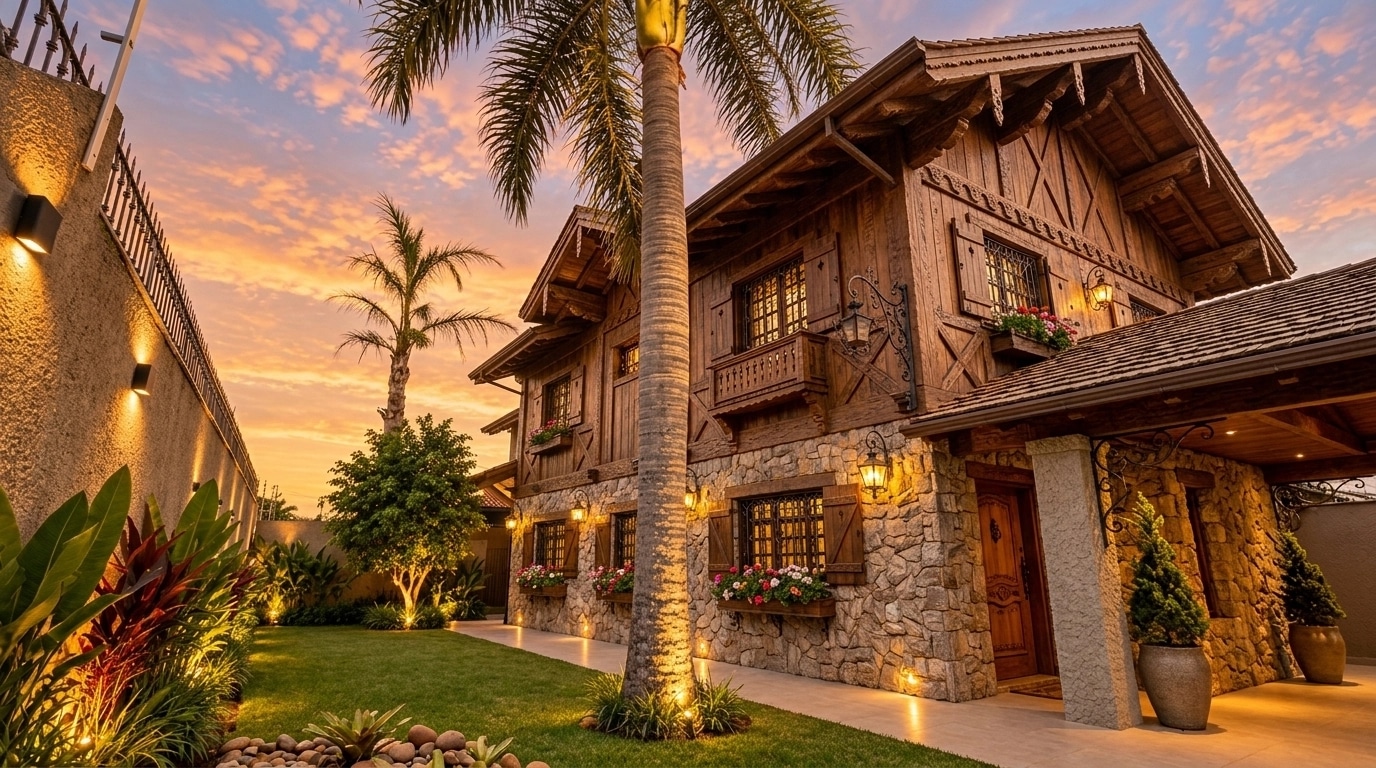 Facade design in Chalet Facade style — photo by GenRoom AI