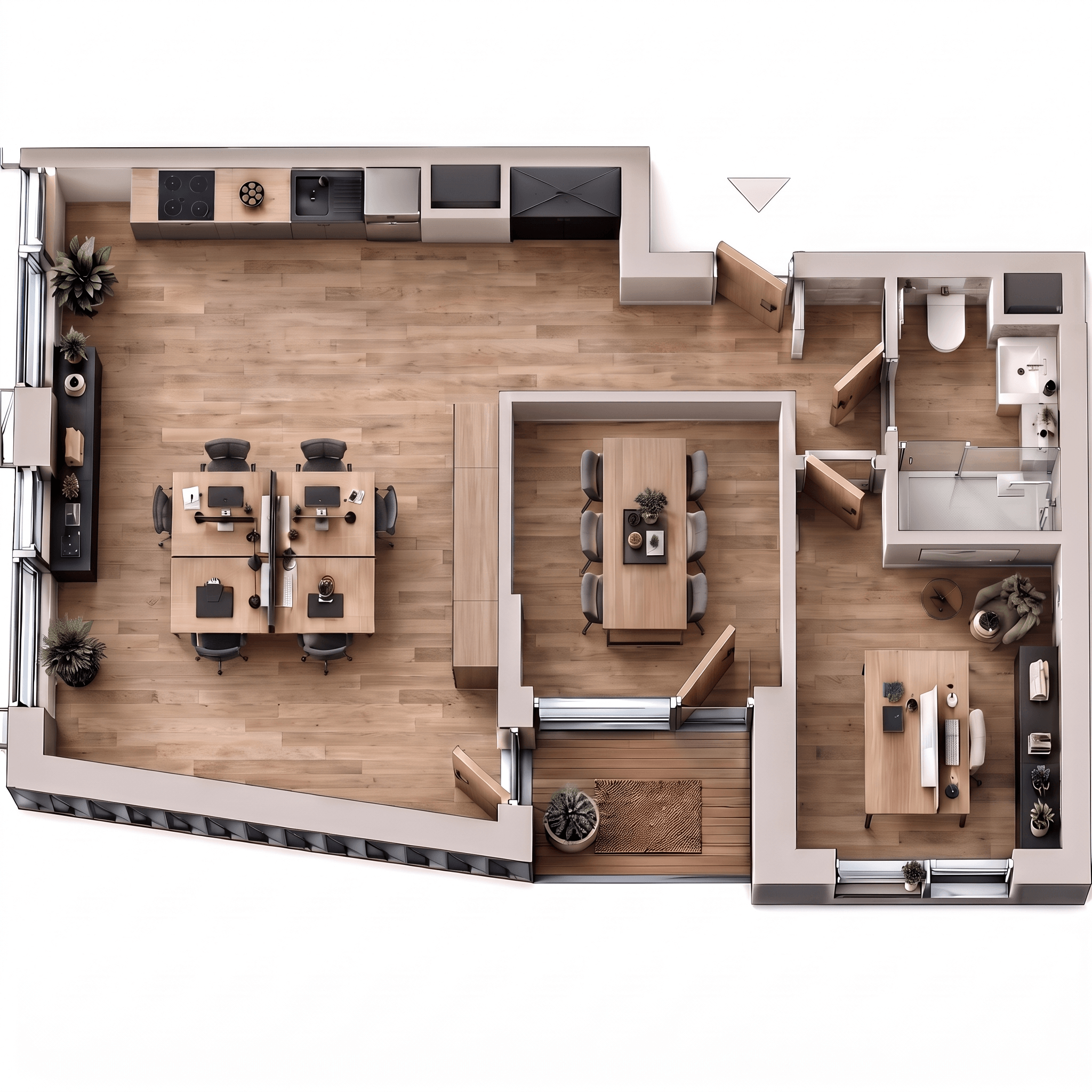 Interior design in Contemporary style — Living Room by GenRoom AI