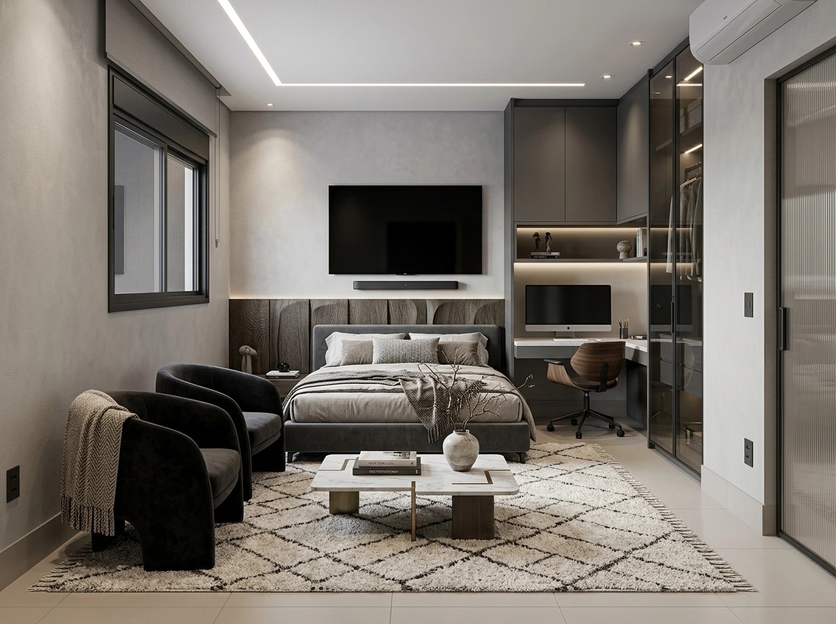 Interior design in Contemporary style — Living Room by GenRoom AI