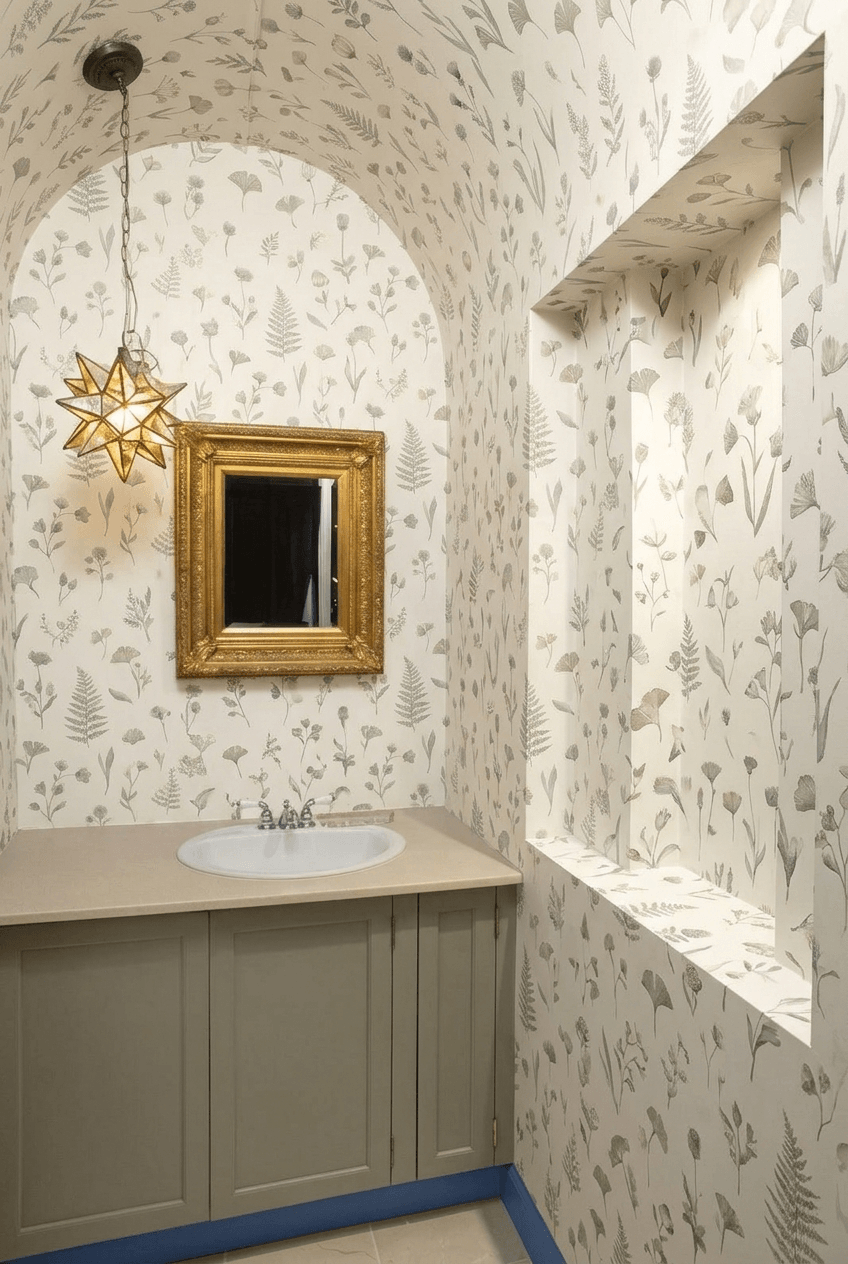 Bathroom interior in British style — photo by GenRoom AI