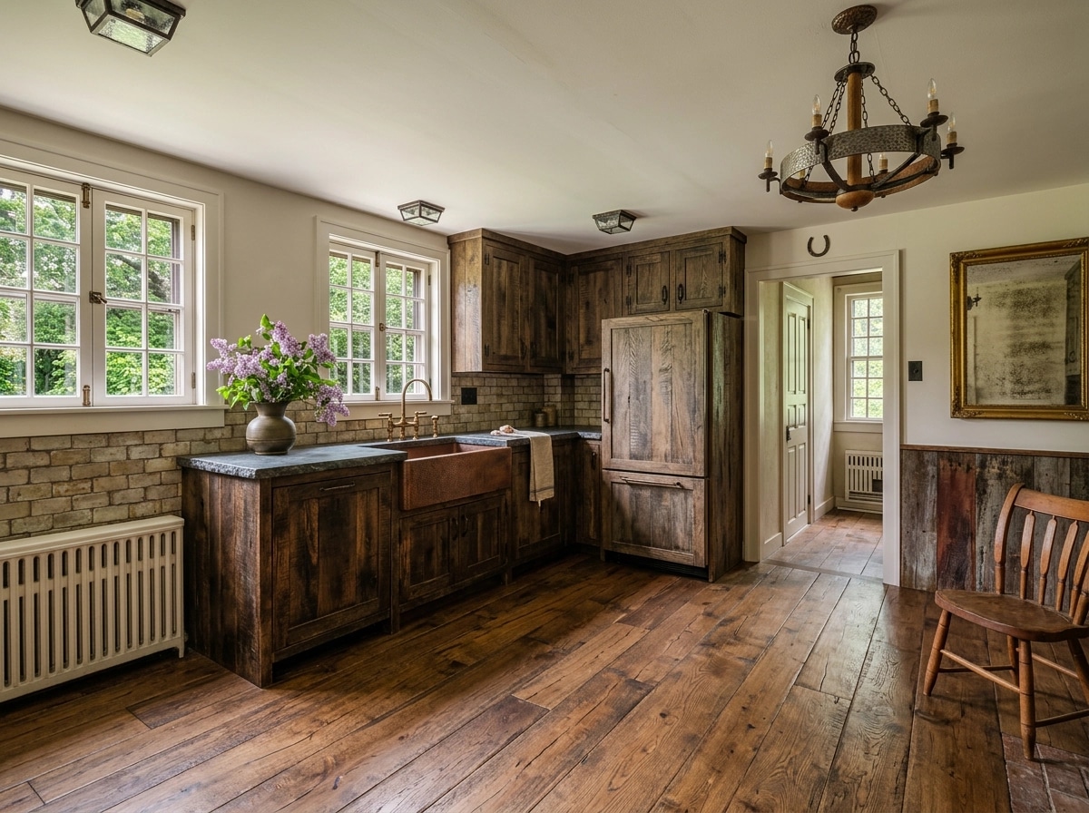Interior design in Rustic style — Living Room by GenRoom AI