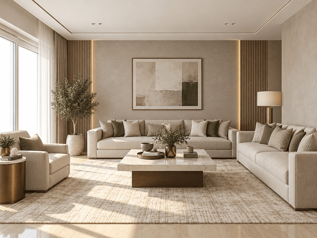 Contemporary Living Room design — interior photo by GenRoom AI