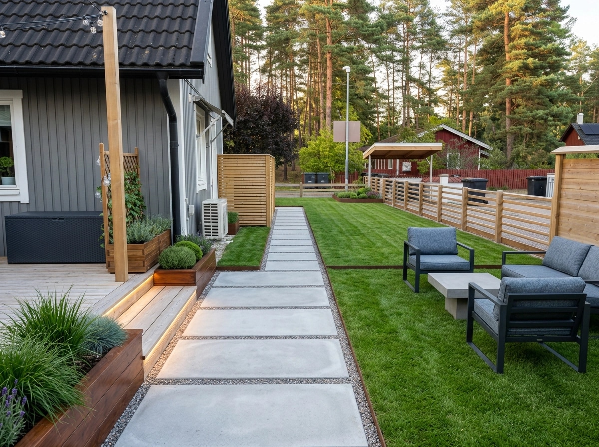 Landscape design in Minimalist Yard style — Yard by GenRoom AI