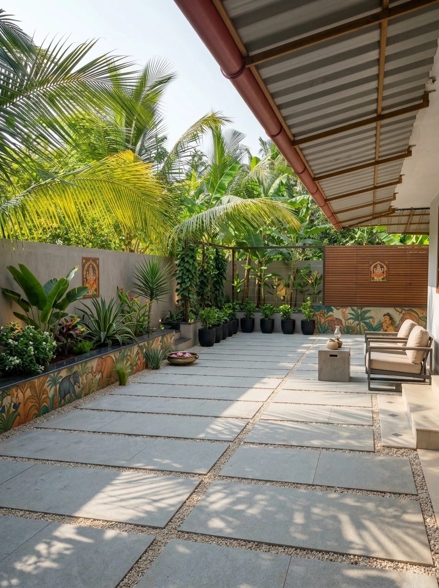 Landscape design in Minimalist Yard style — Yard by GenRoom AI