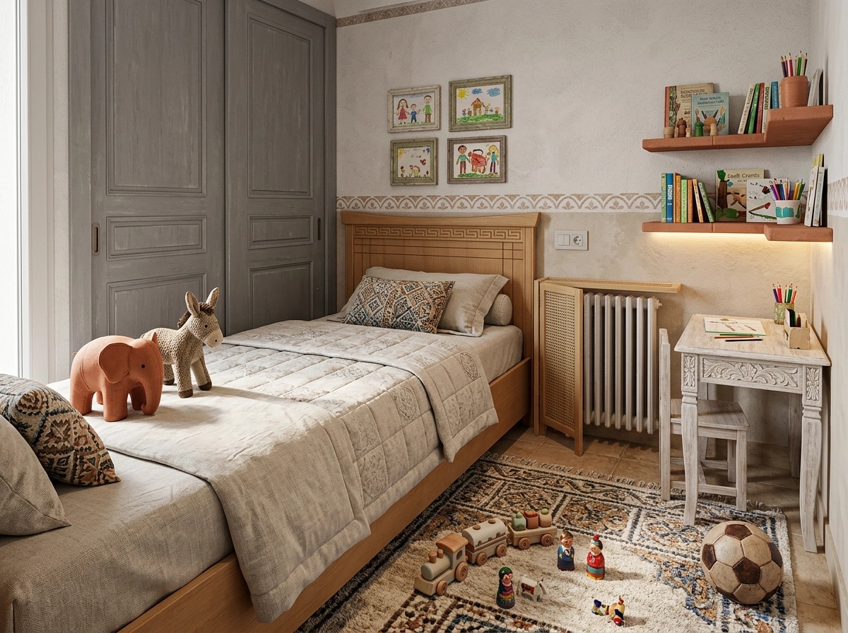 Interior design in Mediterranean style — Kids Room by GenRoom AI