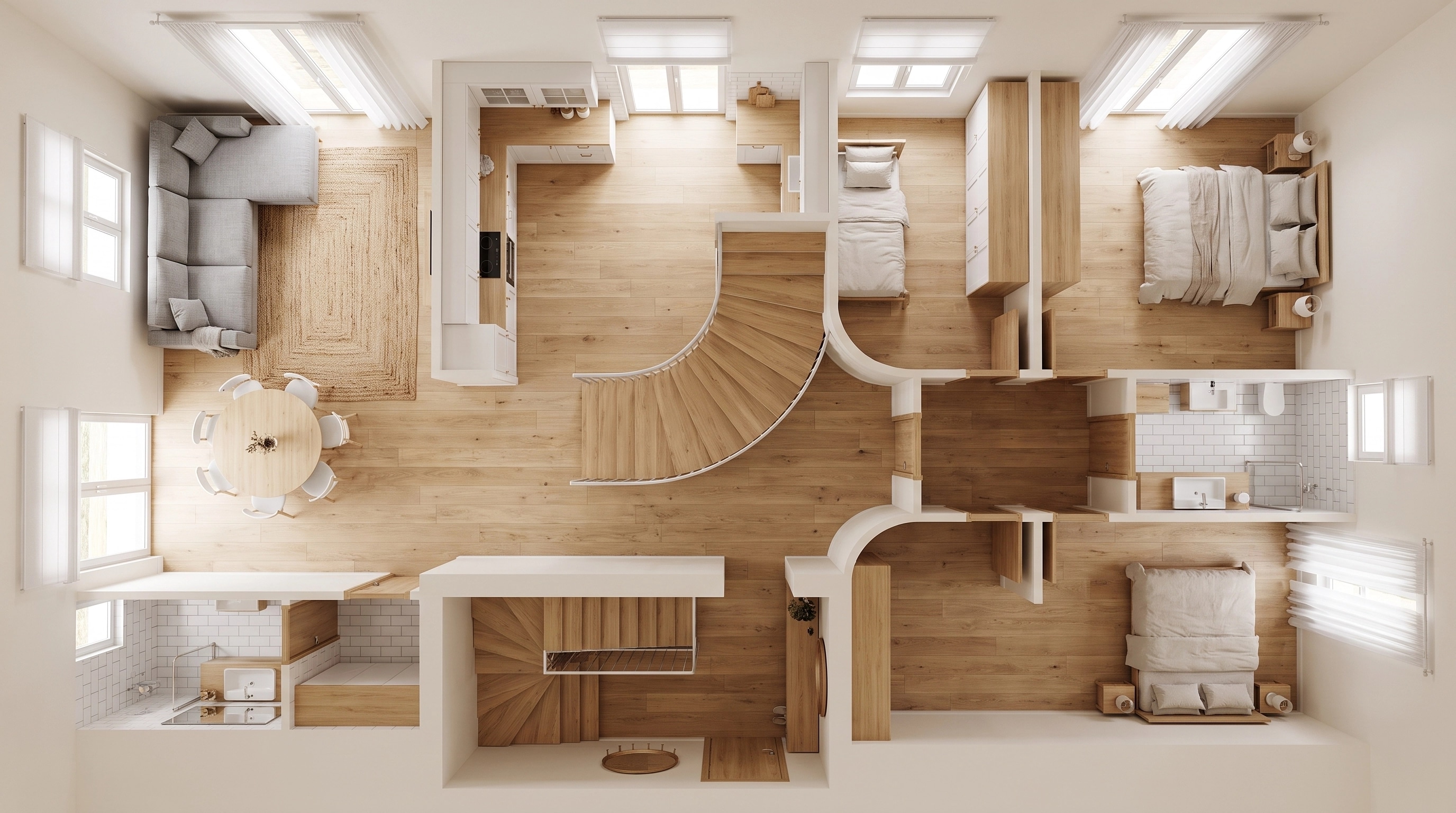 Scandinavian Living Room design — interior photo by GenRoom AI