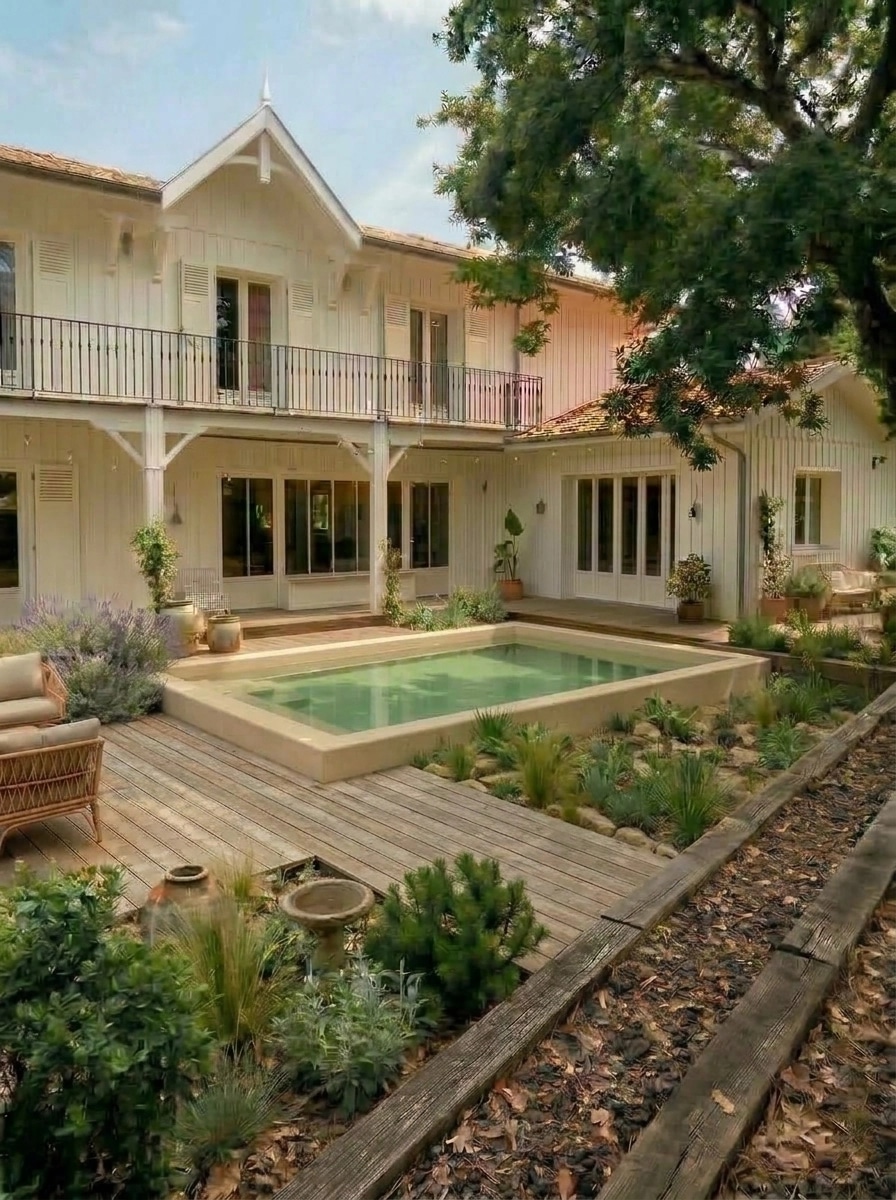 Landscape design in Eco Natural Garden style — Yard by GenRoom AI