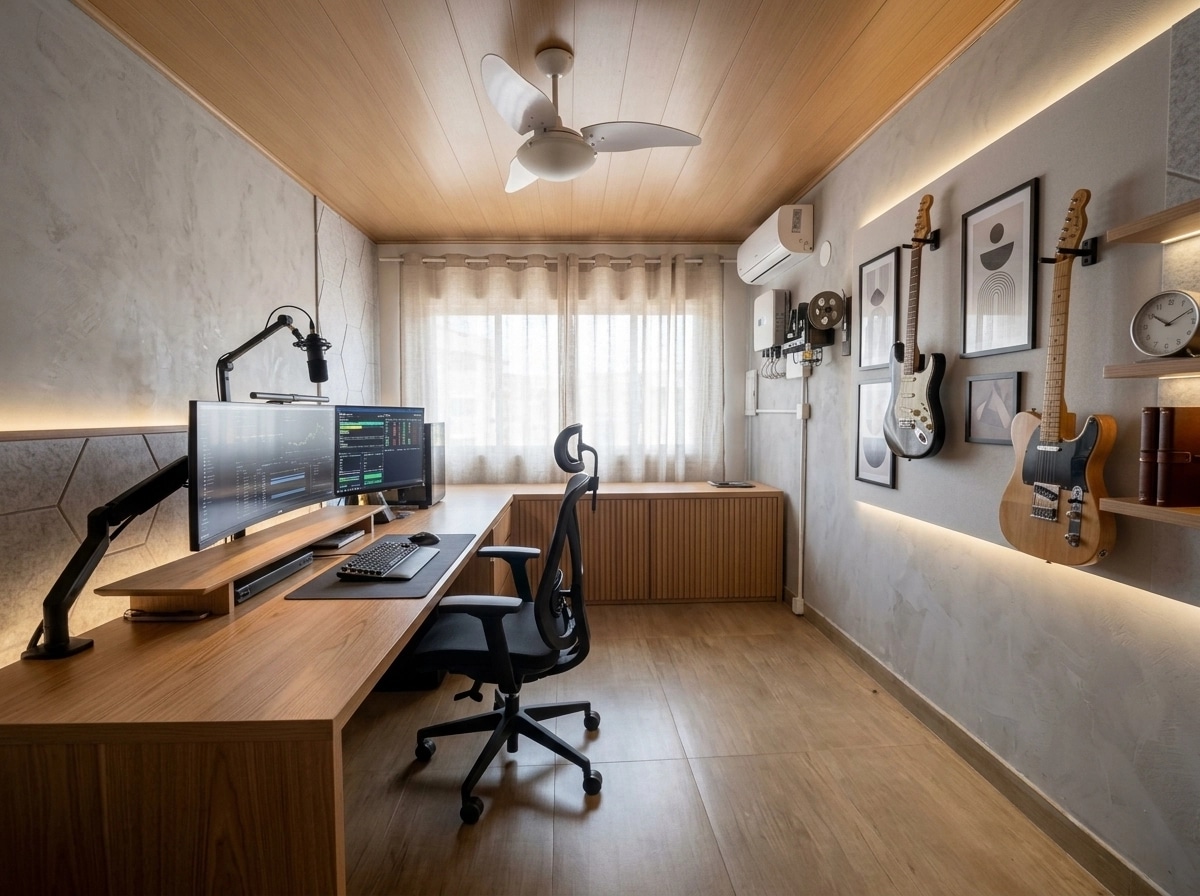 Interior design in Scandinavian style — home_office by GenRoom AI
