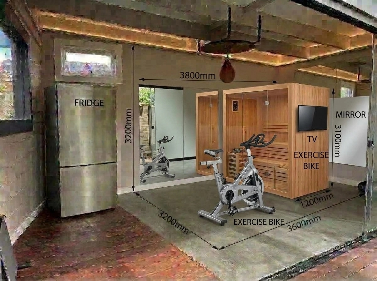 Interior design in Contemporary style — gym by GenRoom AI