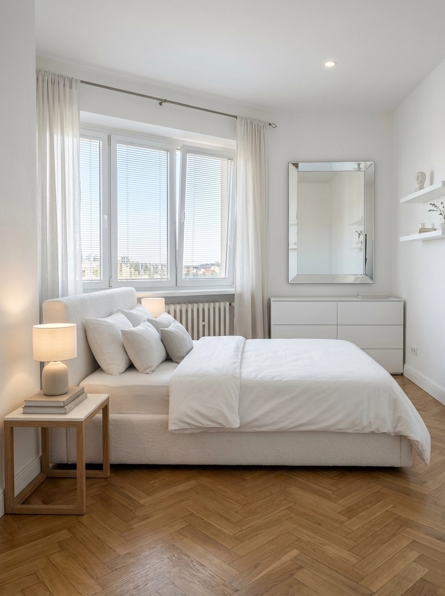Minimalism Bedroom design — interior photo by GenRoom AI