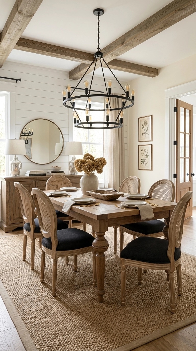 Interior design in Modern Farmhouse style — dining_room by GenRoom AI