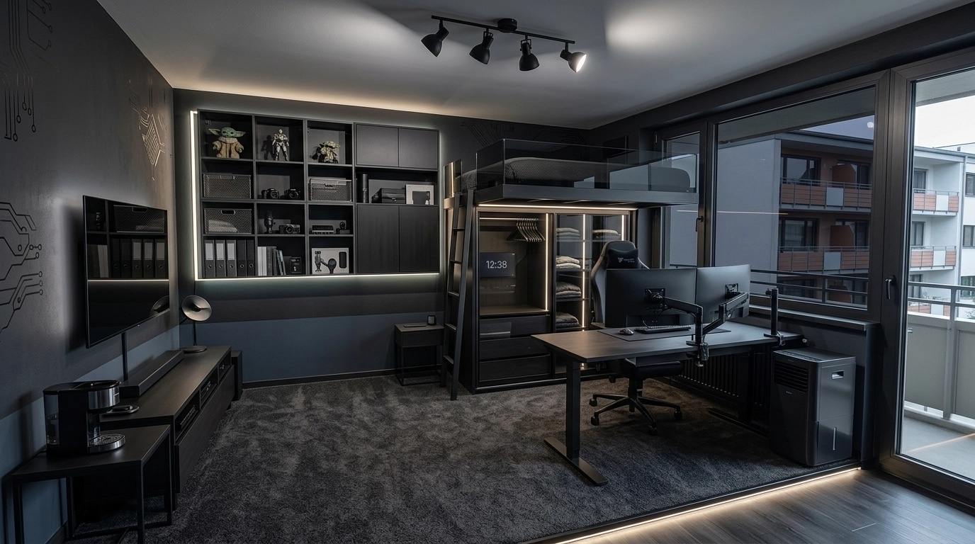 Interior design in Blacktec style — other by GenRoom AI