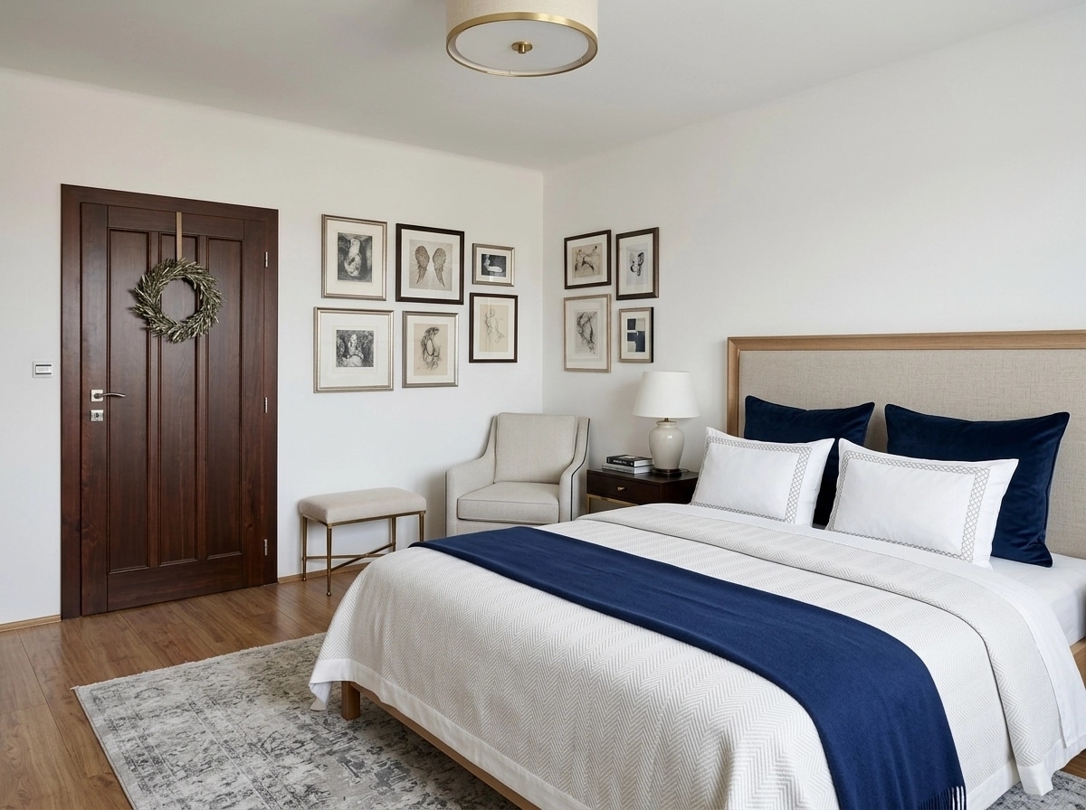 Transitional Bedroom design — interior photo by GenRoom AI