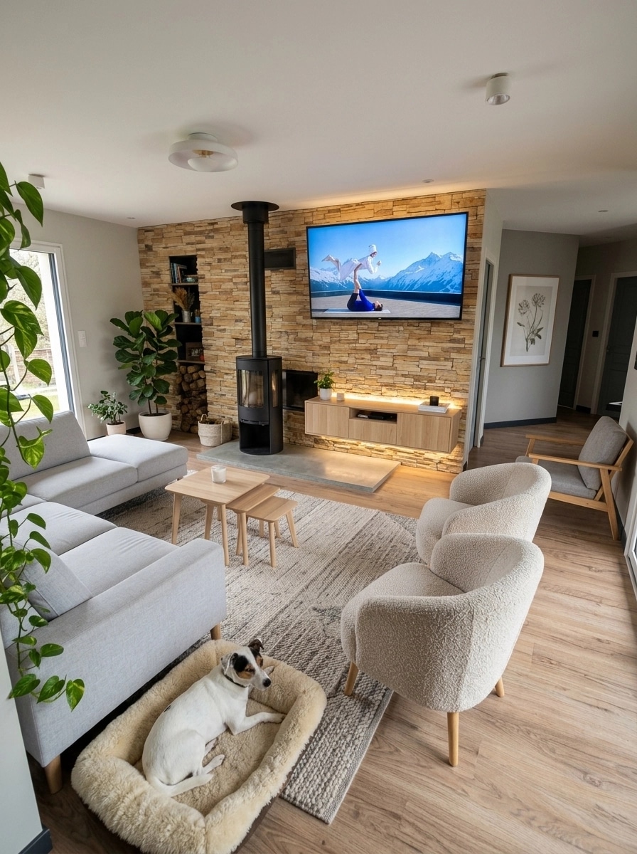Scandinavian Living Room design — interior photo by GenRoom AI