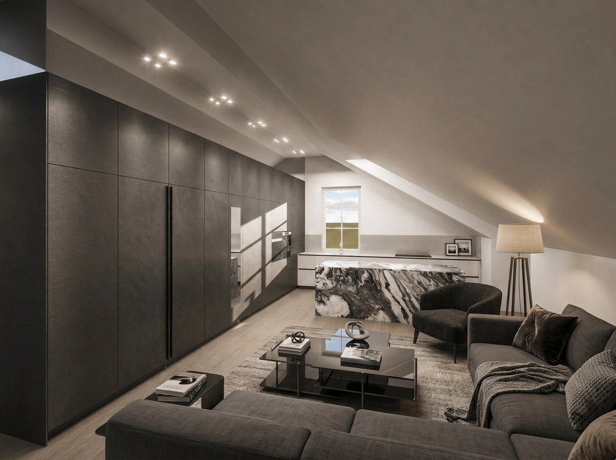 Interior design in Contemporary style — Living Room by GenRoom AI
