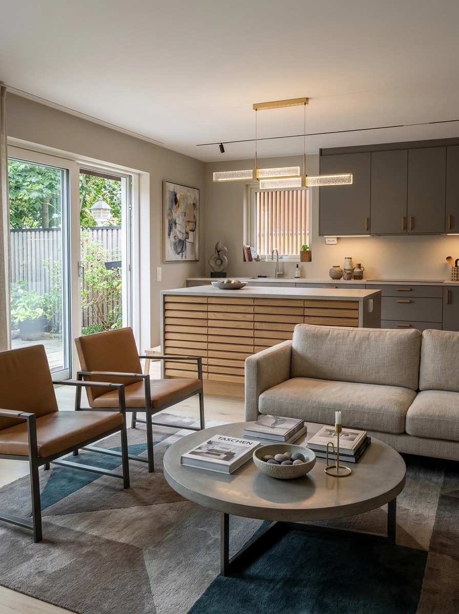 Interior design in Contemporary style — Living Room by GenRoom AI