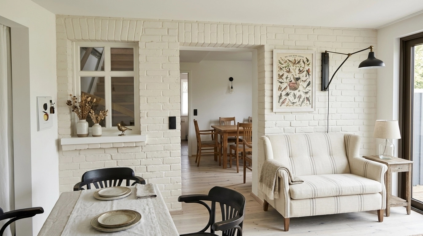 Modern Farmhouse Living Room design — interior photo by GenRoom AI