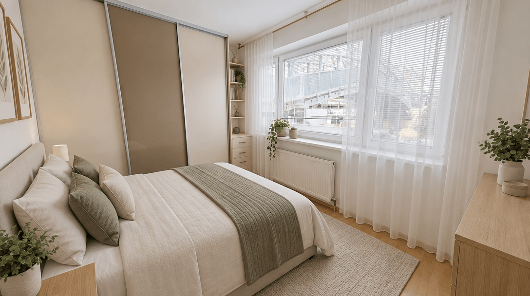 Minimalism Quarto design — interior photo by GenRoom AI